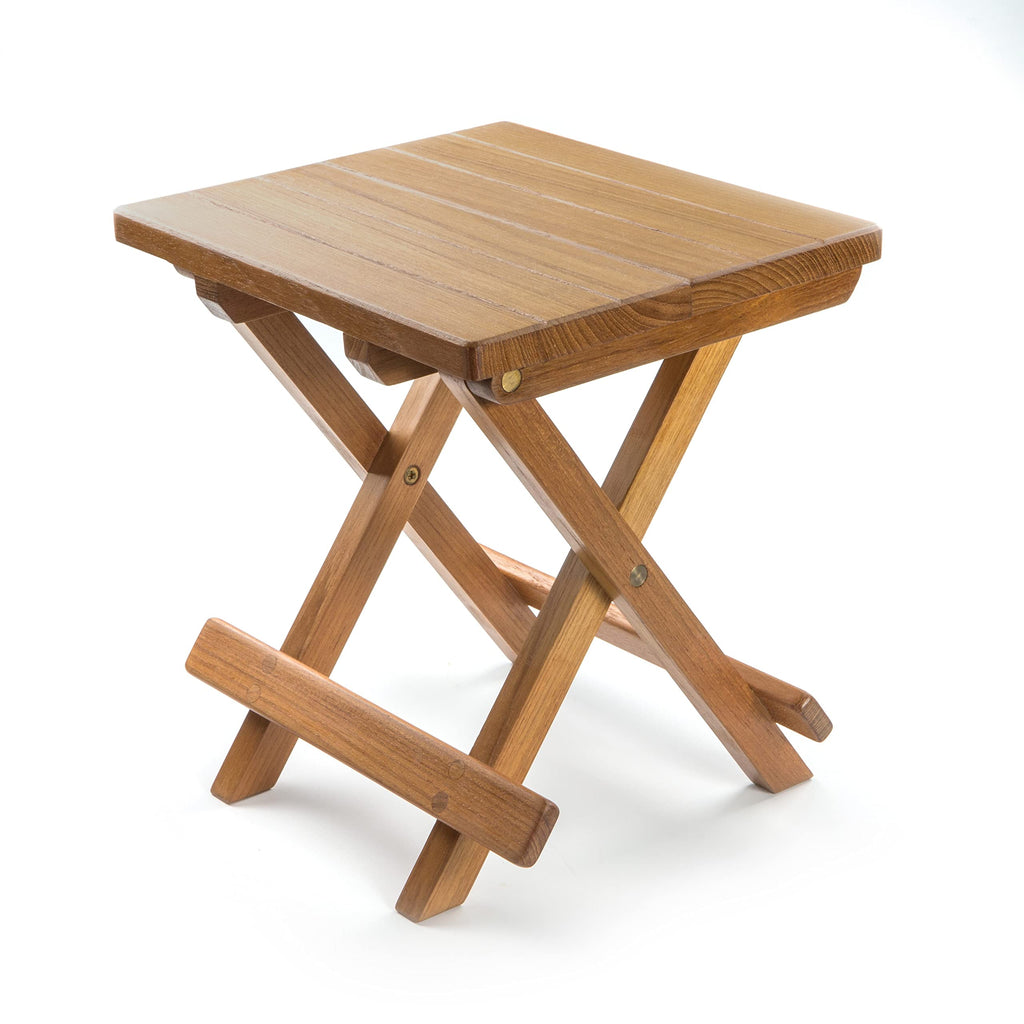 HomeRoots 12' Brown Solid Wood Square End Table
