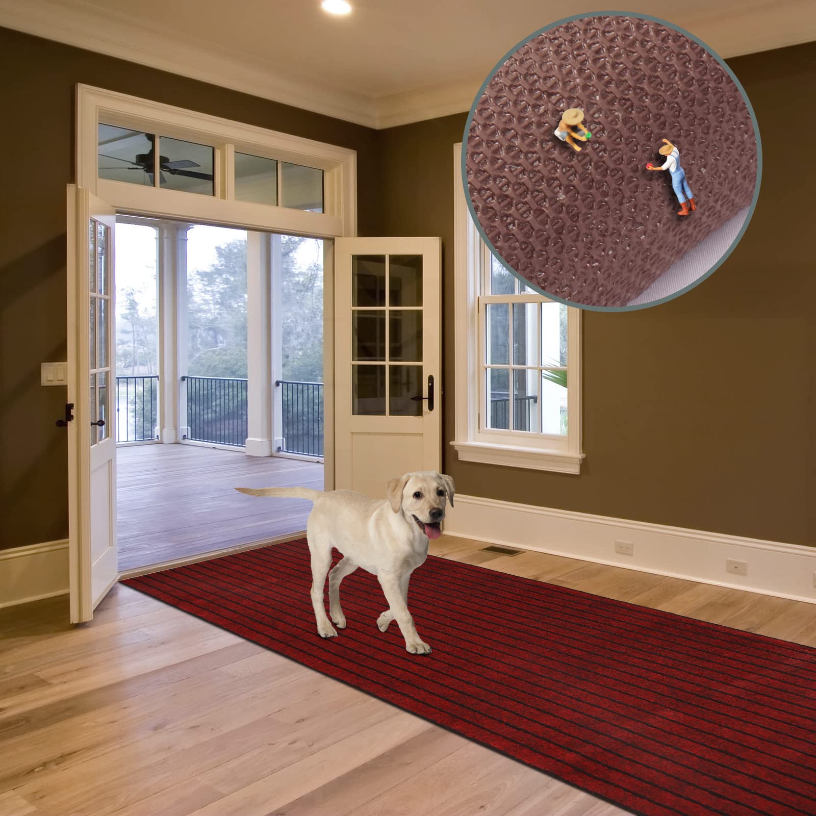 Custom Size Runner Rug 2 Ft X 39 Ft, Zgr 2-82Ft Carpet Runners Hallway Entryway Kitchen Garage Laundry Room Area Rugs With Non-S