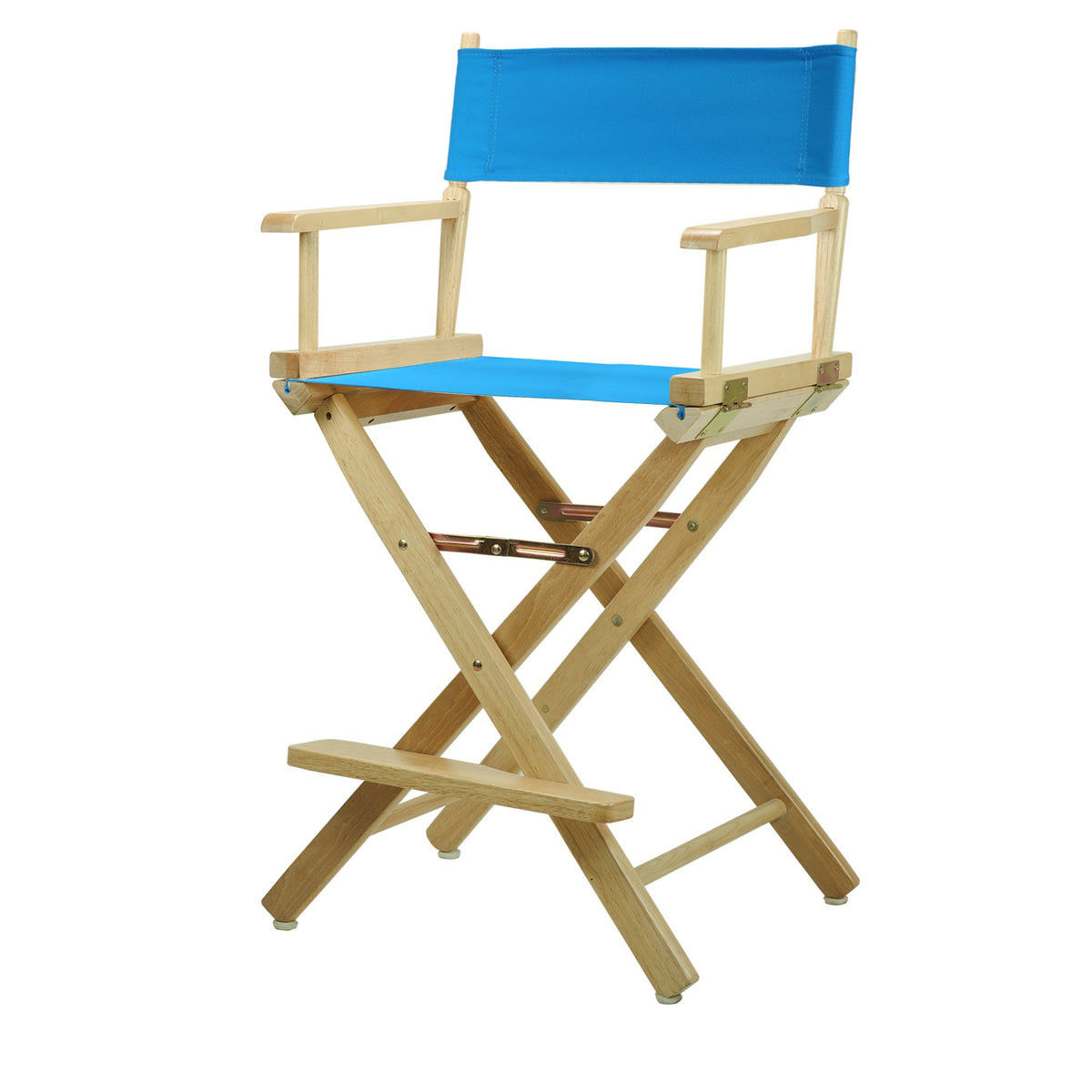 Casual Home 220-00/021-27 Director Chair 24&quot; - Counter Height Natural Frame/Turquoise Canvas