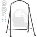 SUNCREAT Hammock Chair Stand, Heavy-Duty Steel Swing Stand, 400lbs Capacity, Multi-Use Hanging Chair Stand for Outdoor Indoor, H