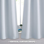 Nicetown Room Darkening Window Tiers, Kitchen/Bathroom/Kids Bedroom Decor Blackout Valances Thermal Insulated Window Treatment Short Curtain, White, 2 Panels, 34W By 36L With 1.2 Inches Header