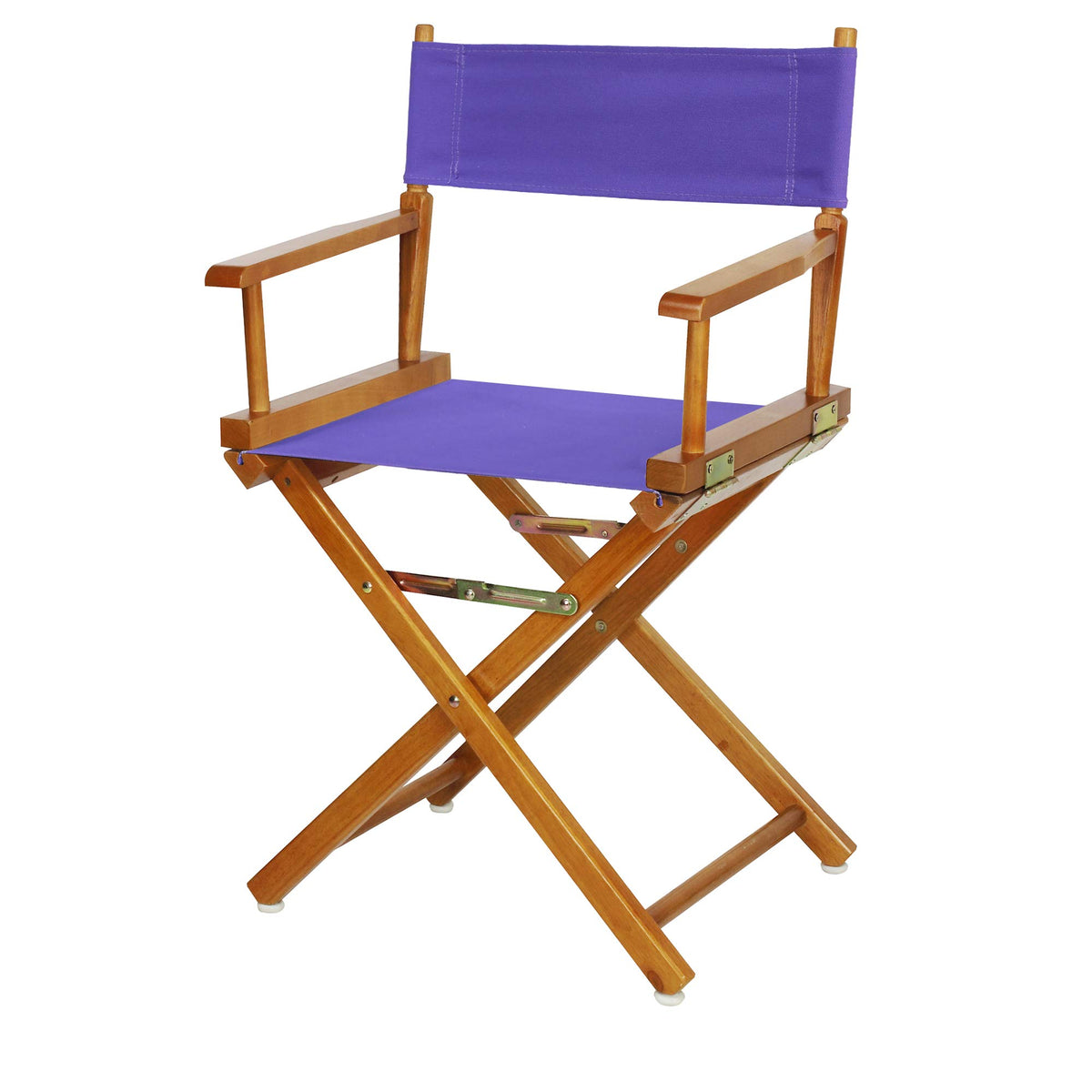 Casual Home 200-55/021-41 Honey Oak Director Chair 18&quot; - Classic Height Oakframe/Purple Canvas