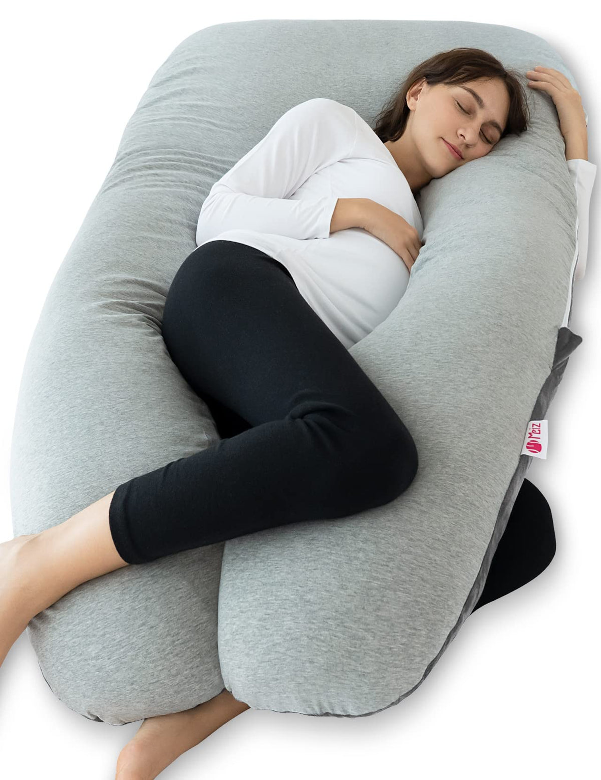 Meiz Pregnancy Pillows Cooling, Pregnancy Pillow U Shaped, Full Body Pillow And Maternity Pillow For Support Neck/Back/Legs With