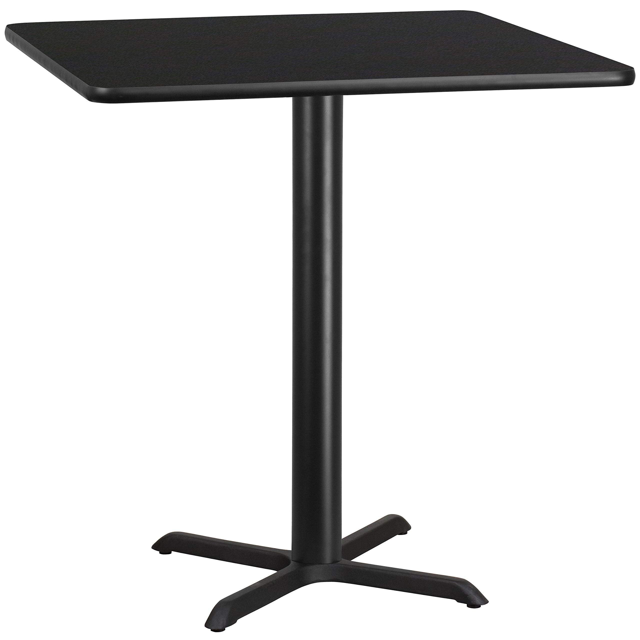 Flash Furniture 42'' Square Mahogany Laminate Table Top with 33'' x 33'' Table Height Base