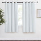 Nicetown Room Darkening Window Curtain Panel, 55X68 Inches, 1 Pack, Cloud Grey Color, Solid Thermal Insulated Blind Privacy Drape For Bedroom