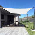 Sunny Guard Custom Size 10'X24' Cream Sun Shade Sail Rectangle Uv Block Shade For Backyard Yard Patio Deck Garden.(Customized.)
