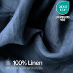 Simple&Opulence 100% Linen Sheet Set Solid Color-4 Pcs Washed French Linen Bed Sheets(1 Flat Sheet,1 Fitted Sheet,2 Pillowcases)