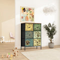 Home Cube Fabric Chest Of 6 Drawers For Storage Closet Dresser Chest Of Drawer Storage Organizer MultiCompartment Storage Organ