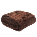 BLUSH & BLOOM Chenille Throw Blanket for Couch 50X 60, Soft Cozy Throws with Fringe Tassel for Bed Sofa Chair Cover, Lightweig
