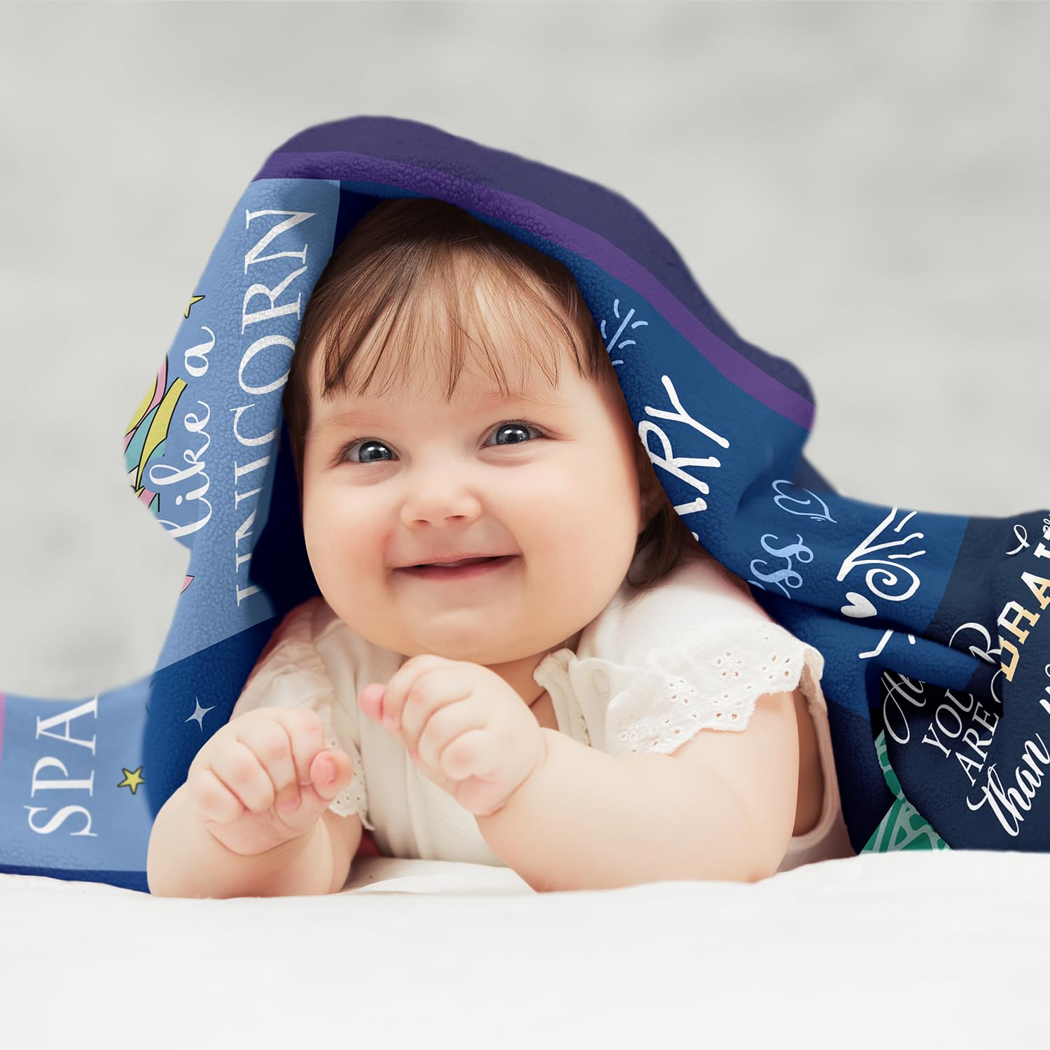 Solzien 1 Year Old Girl Birthday Gift Blanket 50''X40'', Gifts For 1/One Year Old Girl, One Year Old Girl Birthday Gifts, 1St Bi