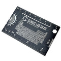 The Pocket Scientist - Wallet Science Ruler Scale And Unit Conversion Reference - 3 Inch 85 Mm Homework Helper For College Stude
