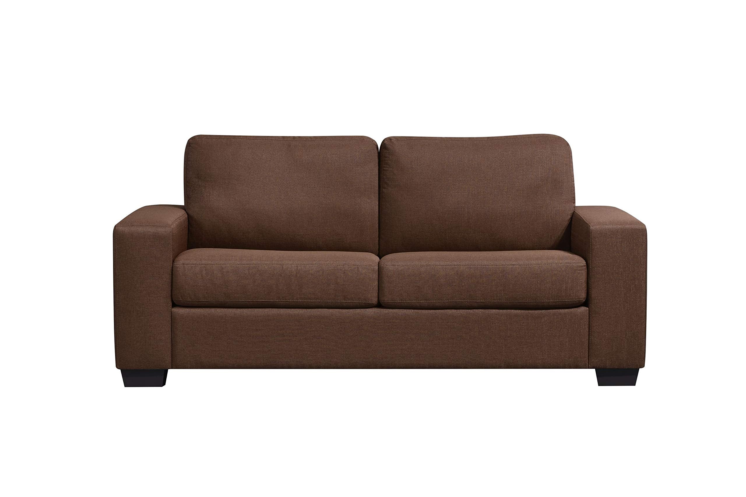 Acme Zoilos 2-Seater Fabric Upholstered Sleeper Sofa in Brown