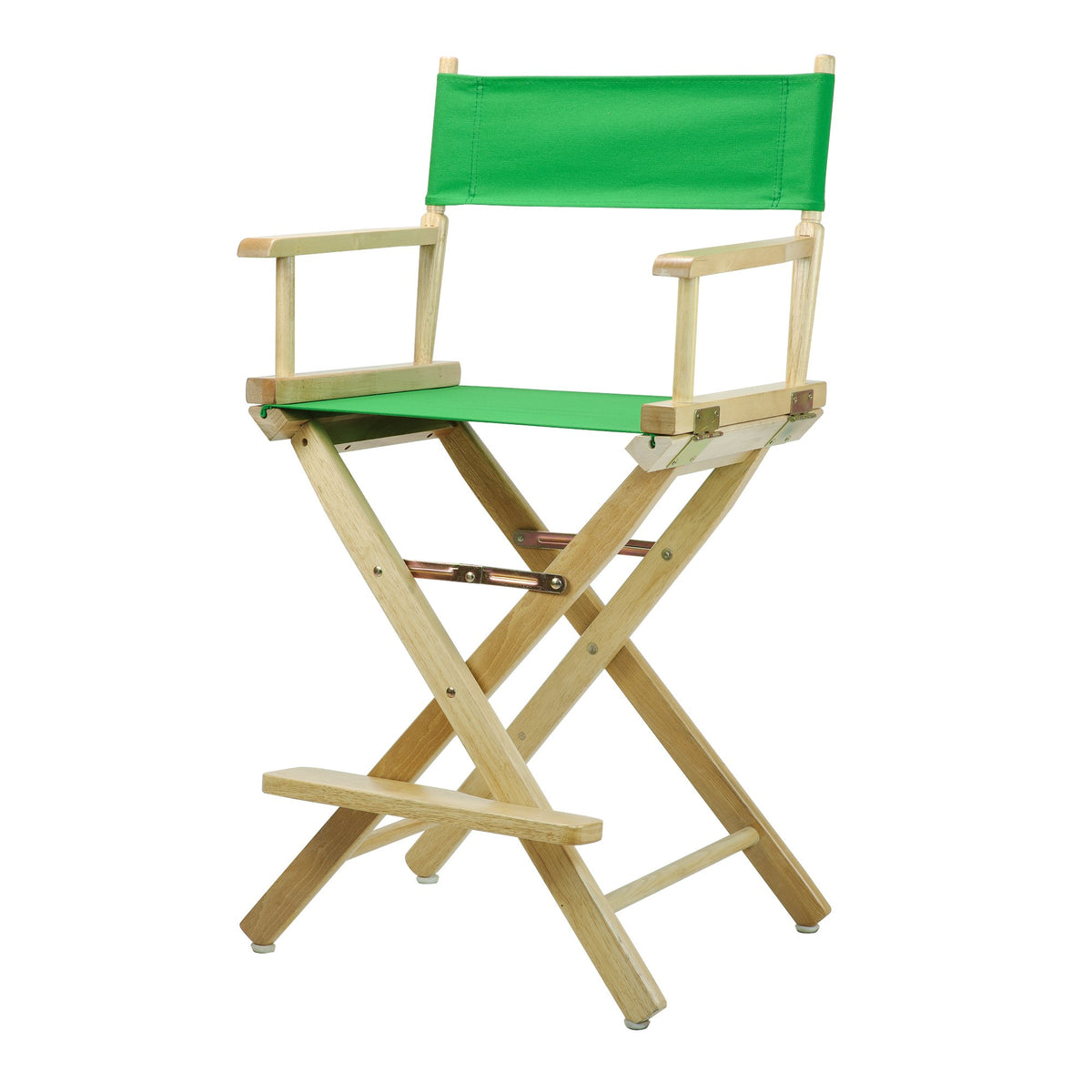 Casual Home Director'S Chair ,Natural Frame/Green Canvas,24&quot; - Counter Height