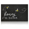Hlfmvwe Large Door Mat Funny Front Doormat Kitchen Rugs Front Entrance Outdoor Indoor Bee Low Profile Non Slip Durable Rubber Do