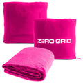 Lightweight Travel Blanket - Premium & Compact Airplane Wearable Blanket With Neck Snaps, Cozy Foot Pockets, Zipper Pouch - Conv