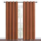 Nicetown Halloween Insulated Curtains Blackout Draperies - Triple Weave Microfiber Home Thermal Insulated Solid Ring Top Blackou