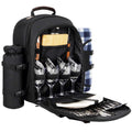 Sunflora Picnic Backpack For 4 Person With Blanket Picnic Basket Set For 2 With Insulated Cooler Wine Pouch For Family Couples (