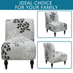 Liykimt Armless Accent Chair Cover Slipcover,Slipper Chair Stretch Spandex Removable For Armless Chair Furniture Protector Cover