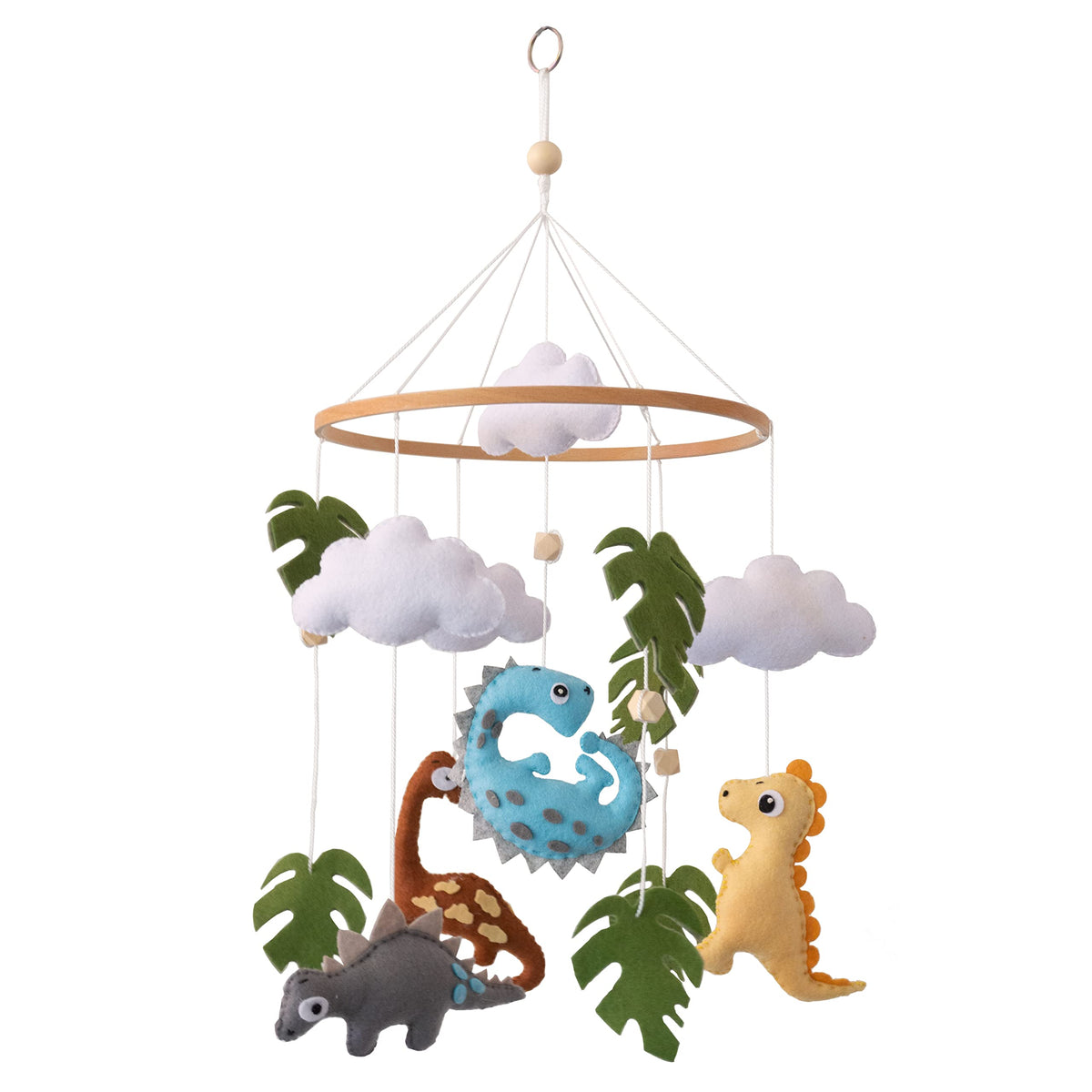 Nicepoch Dinosaur Baby Crib Mobile for Baby Boys & Girls - Dinosaur Jurassic Theme Nursery Mobiles for Crib - Bassinet Mobile wi