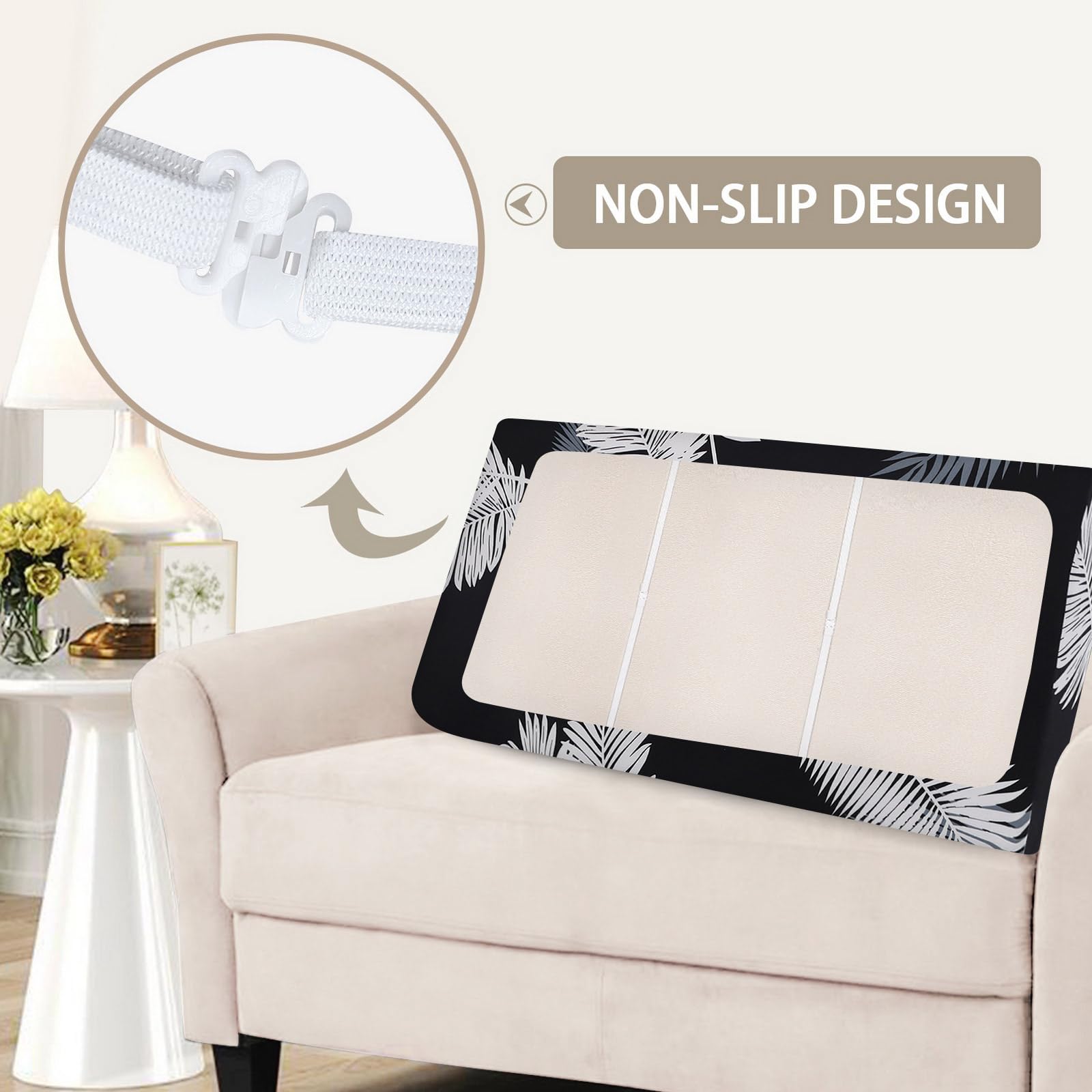 Searchi Stretch Printed Sofa Couch Cushion Covers Replacement Chair Cushion Slipcovers Sofa Seat Cover Furniture Protector Sofa