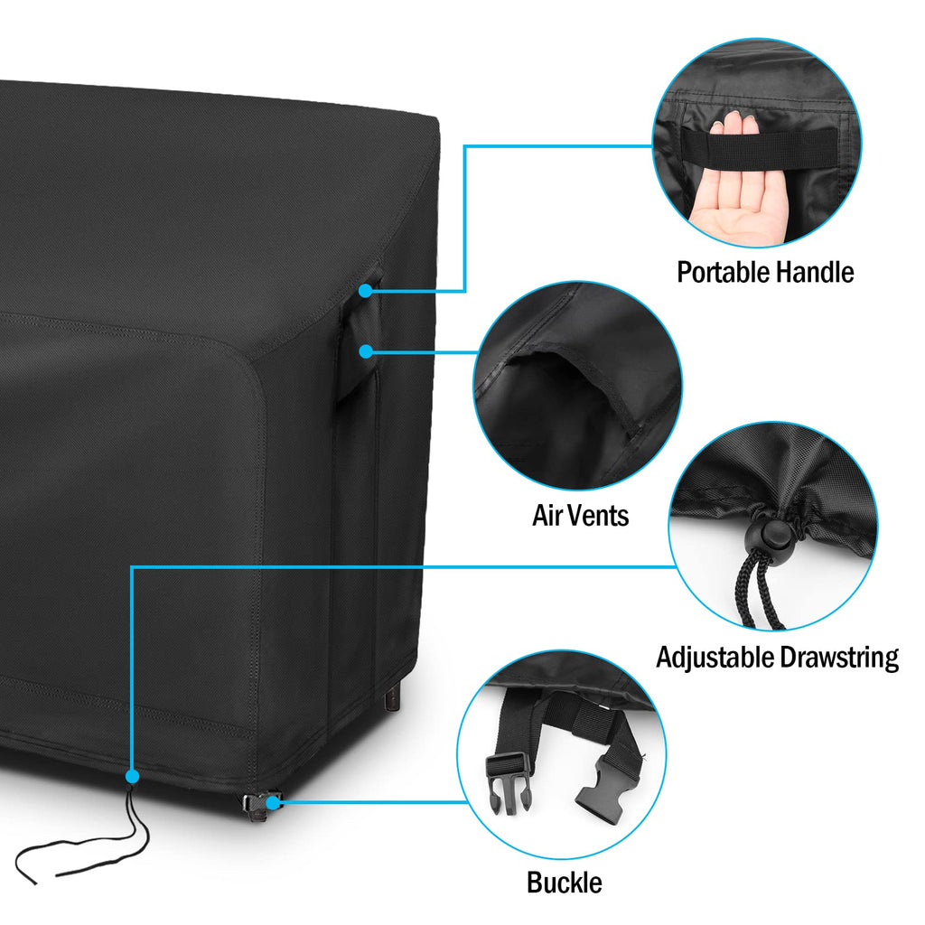 Kingling Patio Furniture Covers For 3 Piece Patio Chairs Set, Outdoor Furniture Cover Waterproof Wicker Chairs Cover - 75'L X32'W X31'H