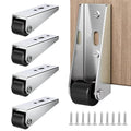 VOLTIXA 4Pcs Heavy Duty Caster Wheel for Furniture Sliding Door | Chrome Plated Steel Roller Wheel with Rubber Grip | Wardrobe C