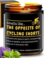 Funny Cycling Candle, Best Unisex Bike Gifts for Bikers, Novelty Gifts for Mountain Bikers, Cyclists Gifts for Men, Bicycle Enth