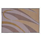 Stylish Camping Ga7 Brown/Gold 8' X 12' Graphic Mat