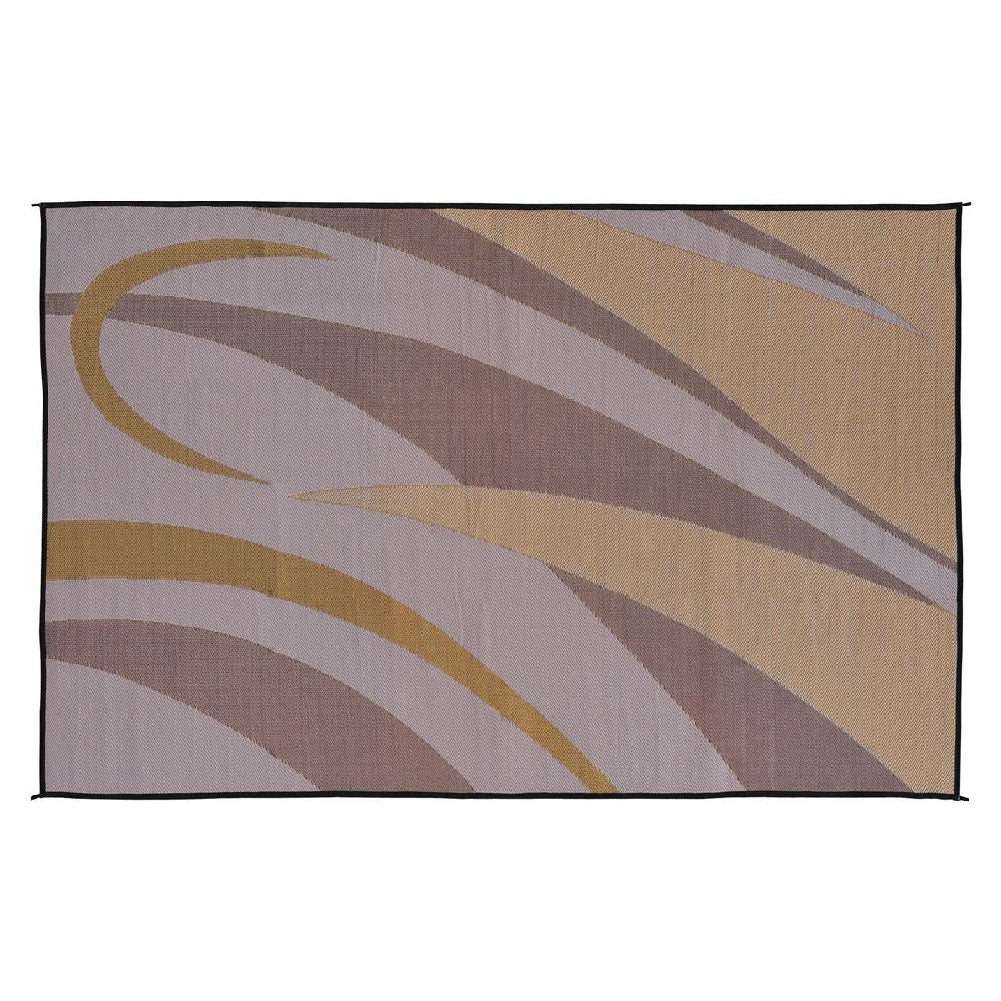 Stylish Camping Ga7 Brown/Gold 8' X 12' Graphic Mat