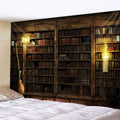 Vintage Bookshelf Wall Hanging - Study Room Picture Tapestry Retro Bookshelf Wall Art Library Bohemian Hippie Tapestries Bedroom