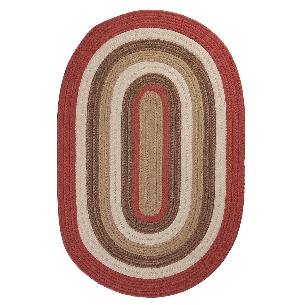 Brooklyn Polypropylene Braided Rug, 12' X 15', Red/Terracotta