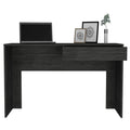 FM FURNITURE Tampa Writing Desk with Drawer, Smokey Oak