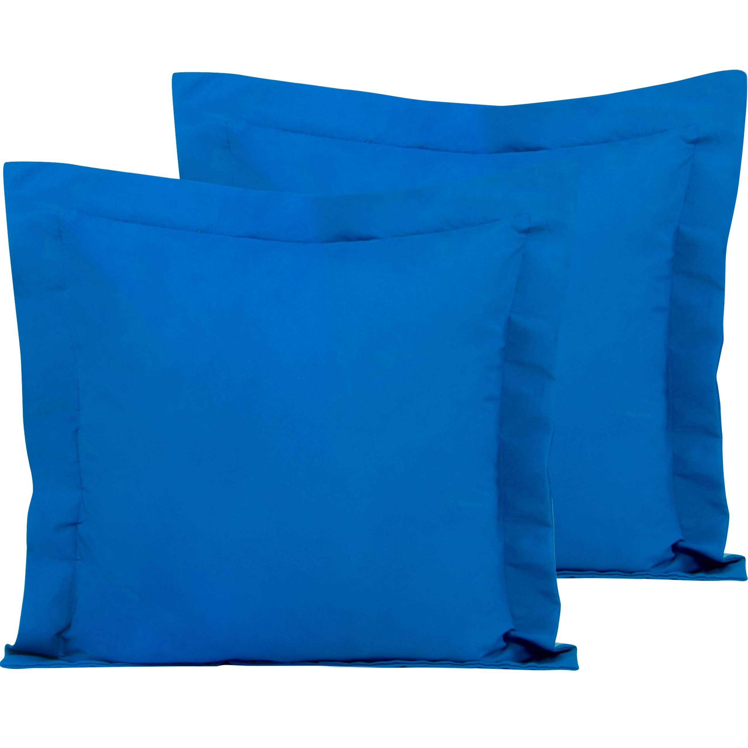 Flxxie Microfiber European Pillow Shams Set Of 2, Fade, Wrinkle And Shrinkage Resistant Soft Pillow Covers With Envelope Closure