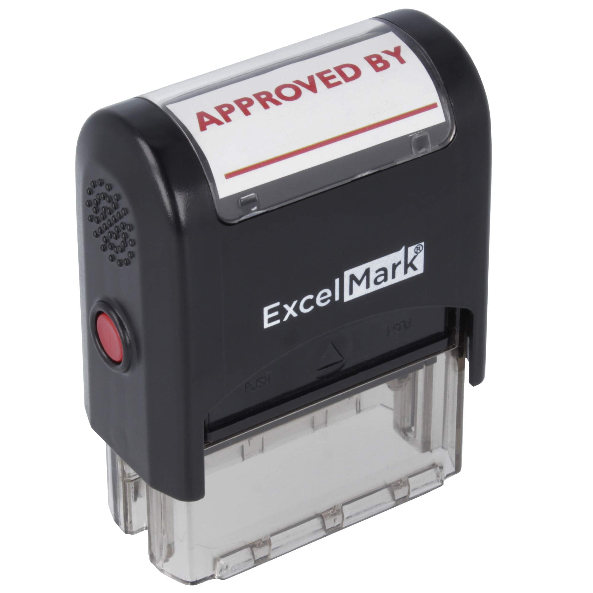 Approved By - Excelmark Self-Inking Rubber Stamp - A1539 Red Ink