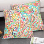 Funhome Outdoor Indoor Throw Pillows 18   X18   , Set Of 2 Decorative Throw Pillows With Inserts, All Weather Waterproof Square