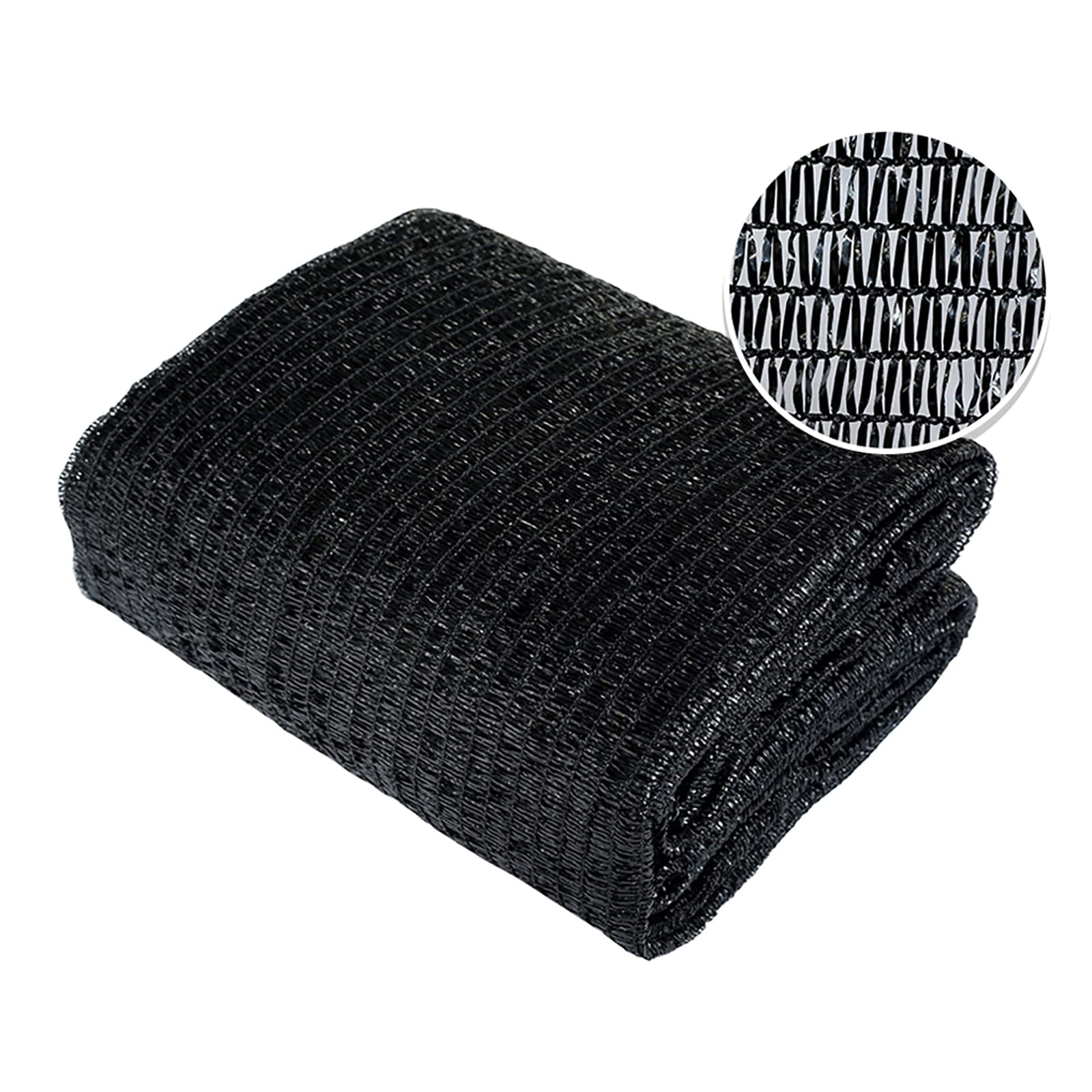 Agfabric 50% Sunblock Shade Cloth 10x20ft Net Mesh Shade with Clips for Garden Patio&Plants,Black