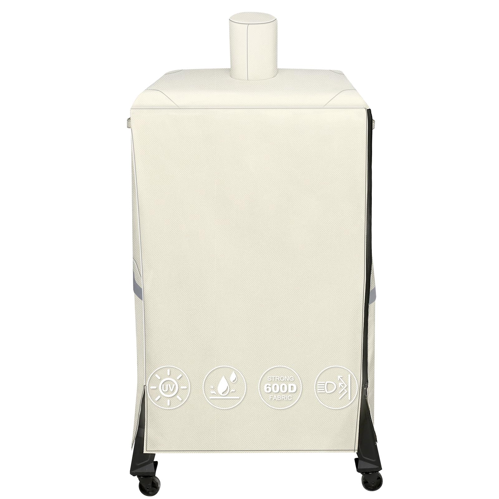 Qulimetal Vertical Smoker Cover For Pit Boss 4/5/7 Series Vertical Smokers, Pbv4Ps1, Pbv5Pw1, Pbv4Ps2, Pbv5P1, 600D Waterproof F