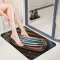 Diatomaceous Earth Bath Mat 20x32 Absorbent Quick Dry Sardines Bathroom Rug Non-Slip Thin Low Profile 0.15 Entryway Doormat Trap