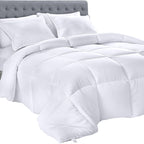 Utopia Bedding Comforters Full Size, All Season Duvet Insert, Down Alternative Box Stitched Bed Comforter With Corner Tabs, Mach