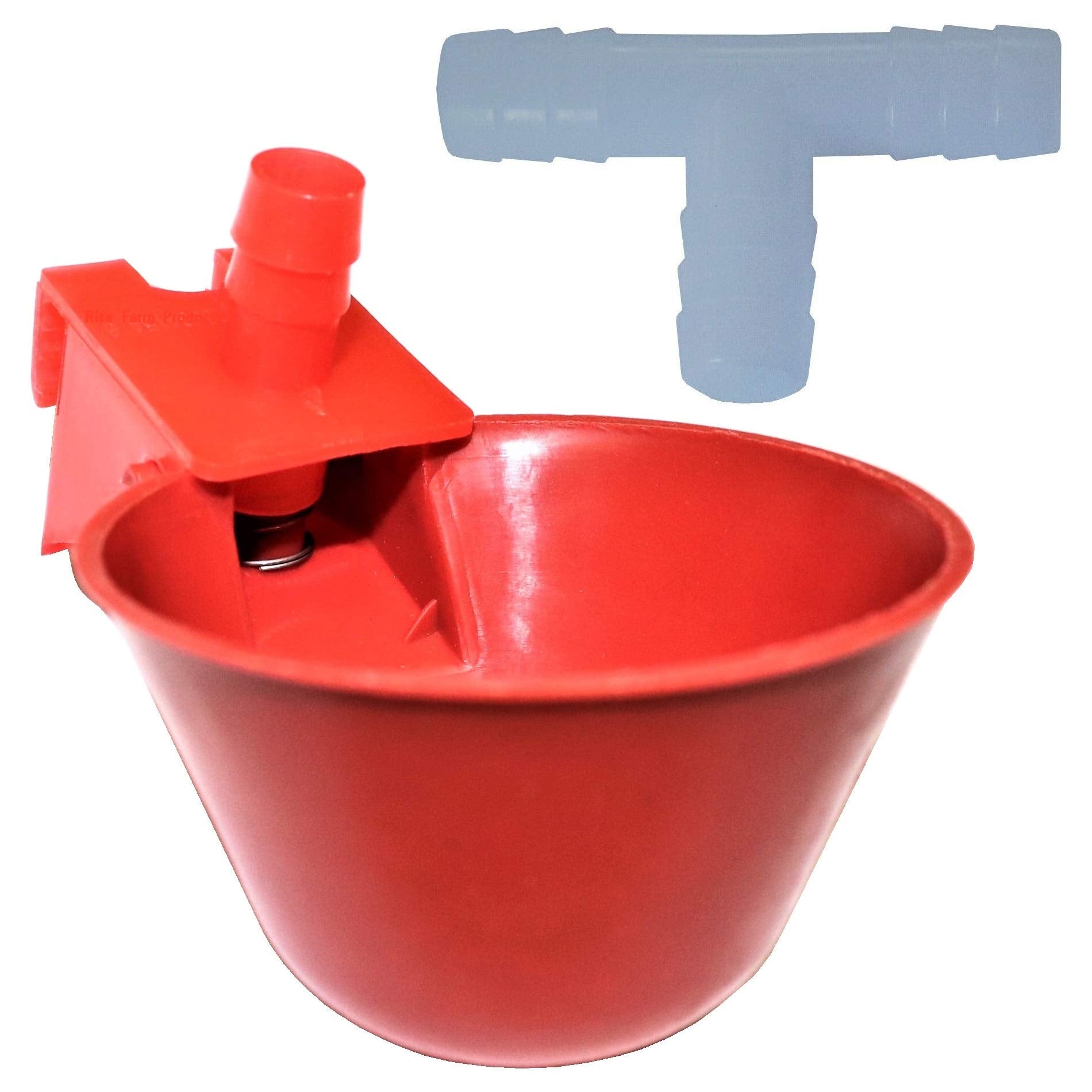 Rite Farm Products (12) Auto Waterer Drinker Cups & Barbed Fittings Chicken Poultry