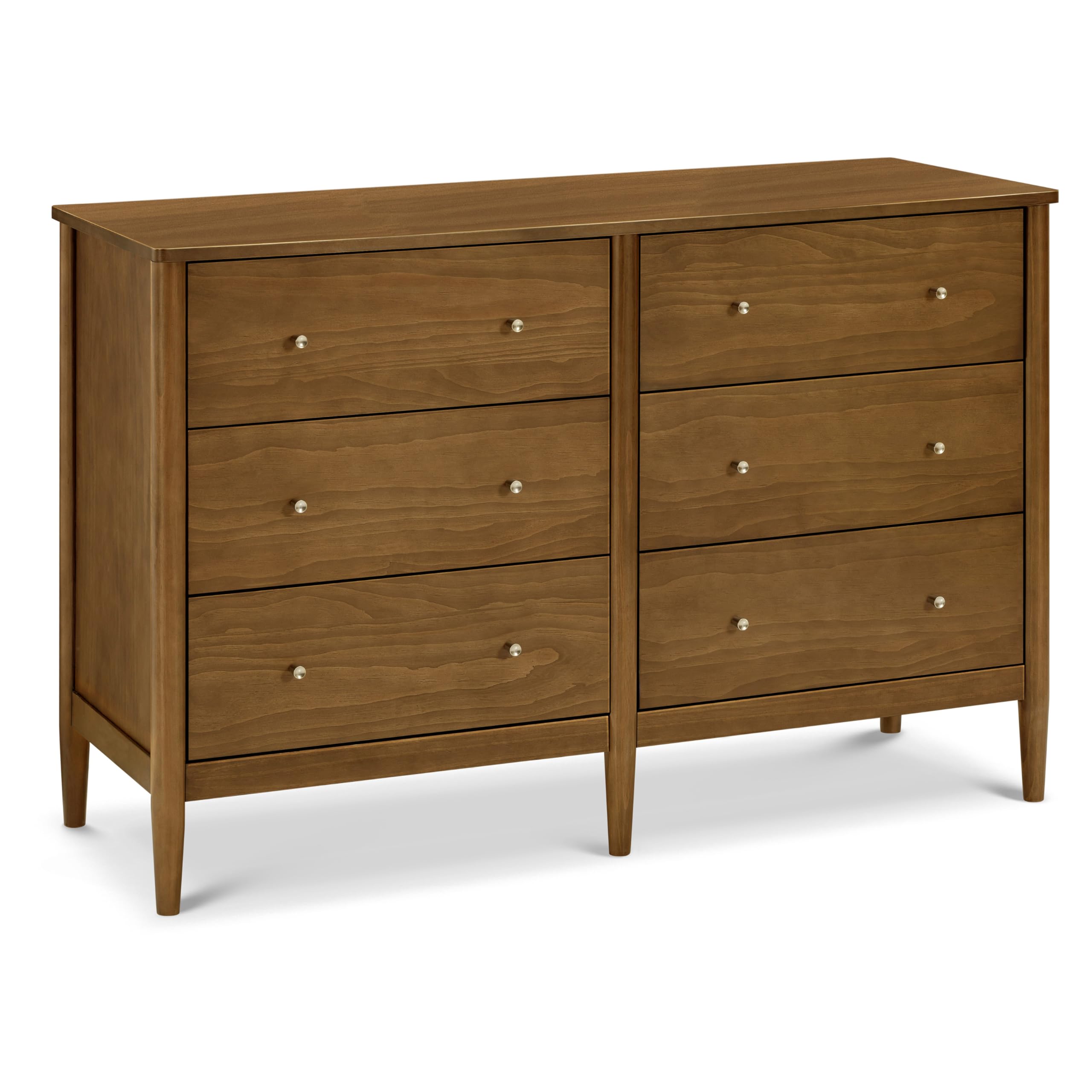 Davinci Frem 6-Drawer Dresser in Walnut, GREENGUARD Gold Certified
