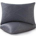 Smilereve Pillows Queen Size Set of 2 Cooling Shredded Memory Foam Pillows for Sleeping Adjustable Firm Pillow for Back and Side