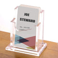 Acrylic Business Card Holder For Desk, Vertical Clear Business Name Card Display Stand, Desk Accessory Business Name Card Organi
