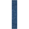 Nourison Essentials Indoor/Outdoor Navy Blue 2'2' X 12' Area Rug, Easy Cleaning, Non Shedding, Bed Room, Living Room, Dining Ro