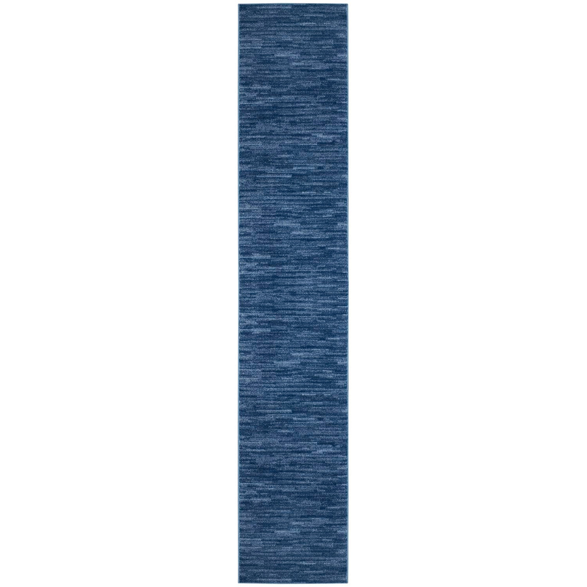 Nourison Essentials Indoor/Outdoor Navy Blue 2'2' X 12' Area Rug, Easy Cleaning, Non Shedding, Bed Room, Living Room, Dining Ro