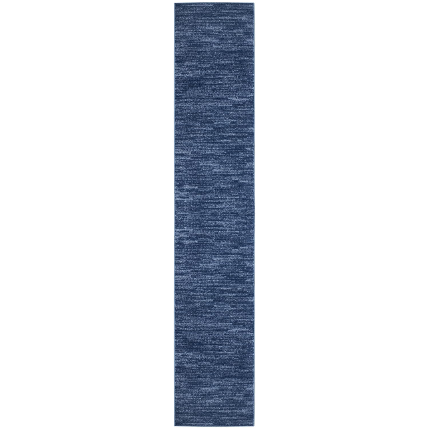 Nourison Essentials Indoor/Outdoor Navy Blue 2'2' X 12' Area Rug, Easy Cleaning, Non Shedding, Bed Room, Living Room, Dining Ro