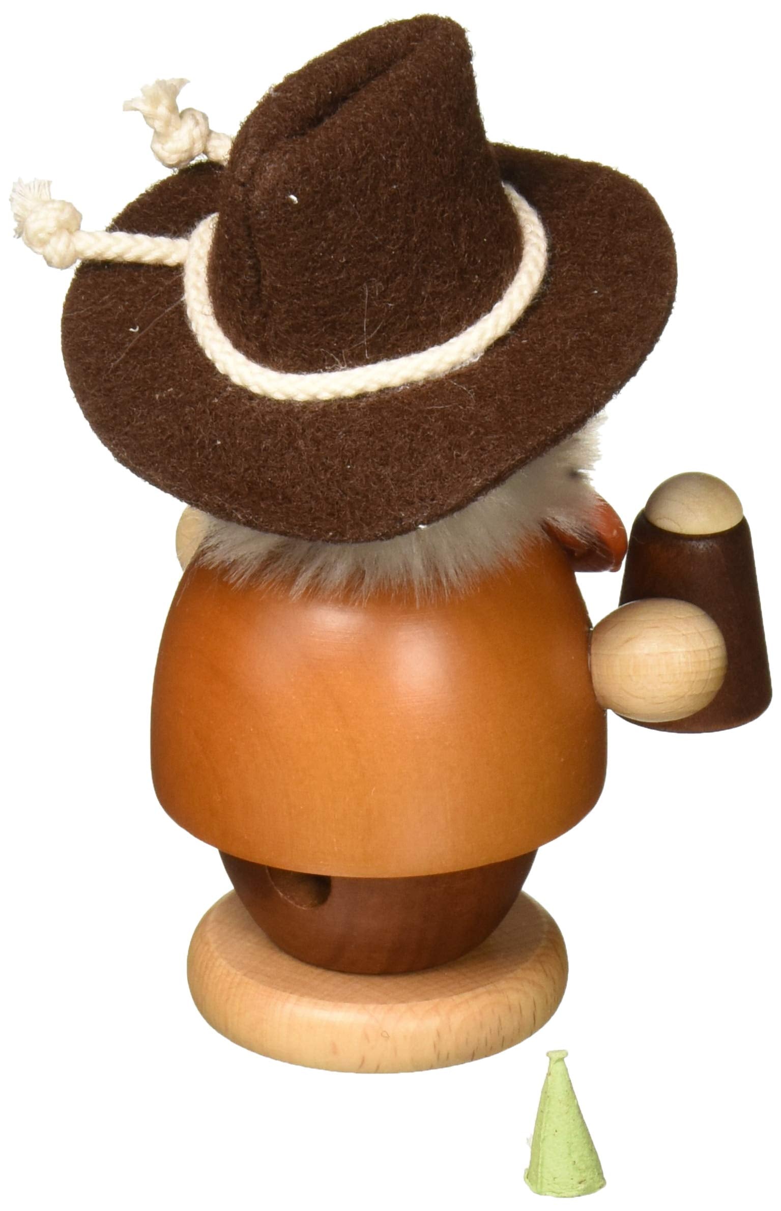 Alexander Taron 1-539 Christian Ulbricht Incense Burner-Bavarian (Natural) -5" H W X 3" D, Brown