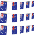 Zxvzyt Australia Australian Flag Banner String,Small Mini Australia Pennant Flags,For Grand Opening,Olympics,National Sports Eve