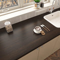 Wallercity Thick Brown Wood Grain Wallpaper Faux Wood Grain Contact Paper for Countertops Decorative Self-Adhesive Vinyl Film fo