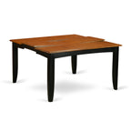 East West Furniture PARF6-BCH-C 6 Piece Set Contains a Square Dining Room Table with Butterfly Leaf and 4 Linen Fabric Kitchen Chairs with a Bench, 54x54 Inch